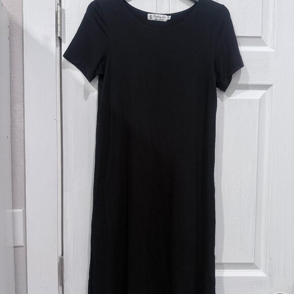 Fighting Eel black midi dress sz XS - Picture 1 of 4
